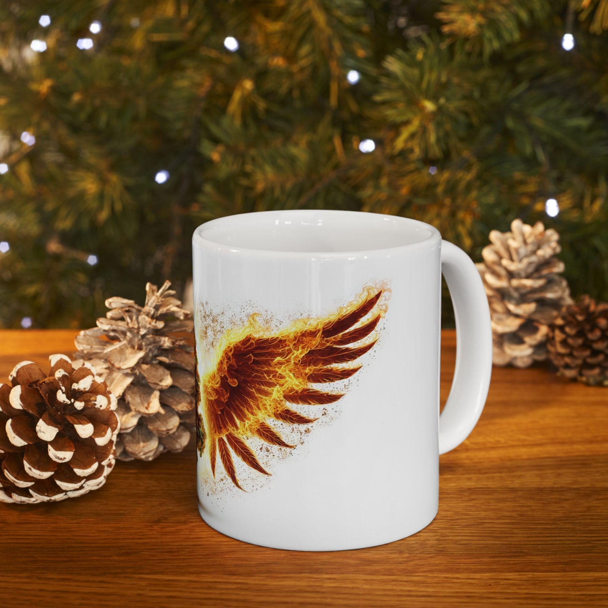 ANGEL FIRE - (11oz) Weed Strain Coffee Mugs - Perfect Gift for Stoners, Weed Mug, Marijuana Gift; Wake and Bake Essentials; Cannabis Decor