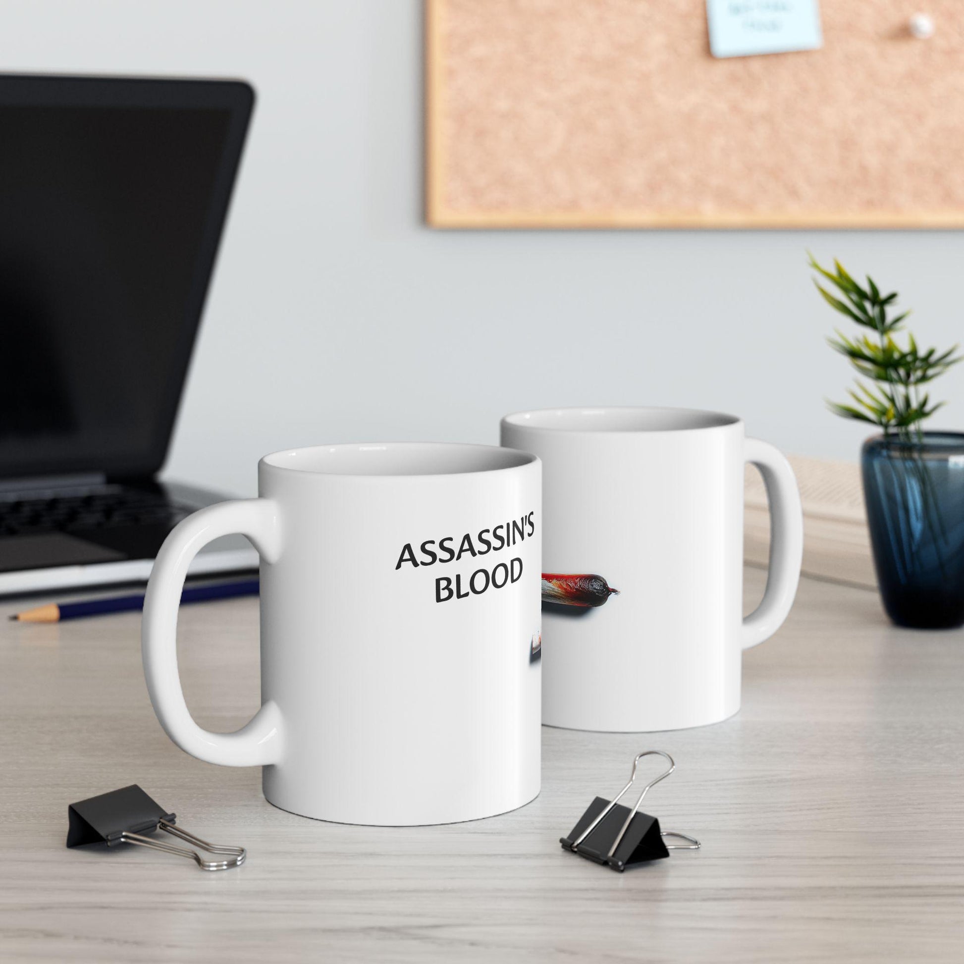 ASSASSINS BLOOD - (11oz) Weed Strain Coffee Mugs - Perfect Stoner Gift, Weed Mug, Marijuana Gift; Wake & Bake Essentials; Cannabis Decor