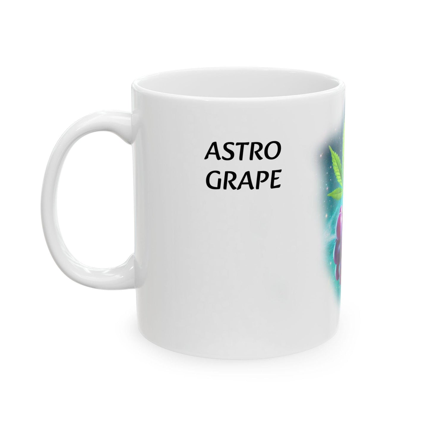 ASTRO GRAPE - (11oz) Weed Strain Coffee Mugs - Perfect Gift for Stoners, Weed Mug, Marijuana Gift; Wake and Bake Essentials; Cannabis Decor