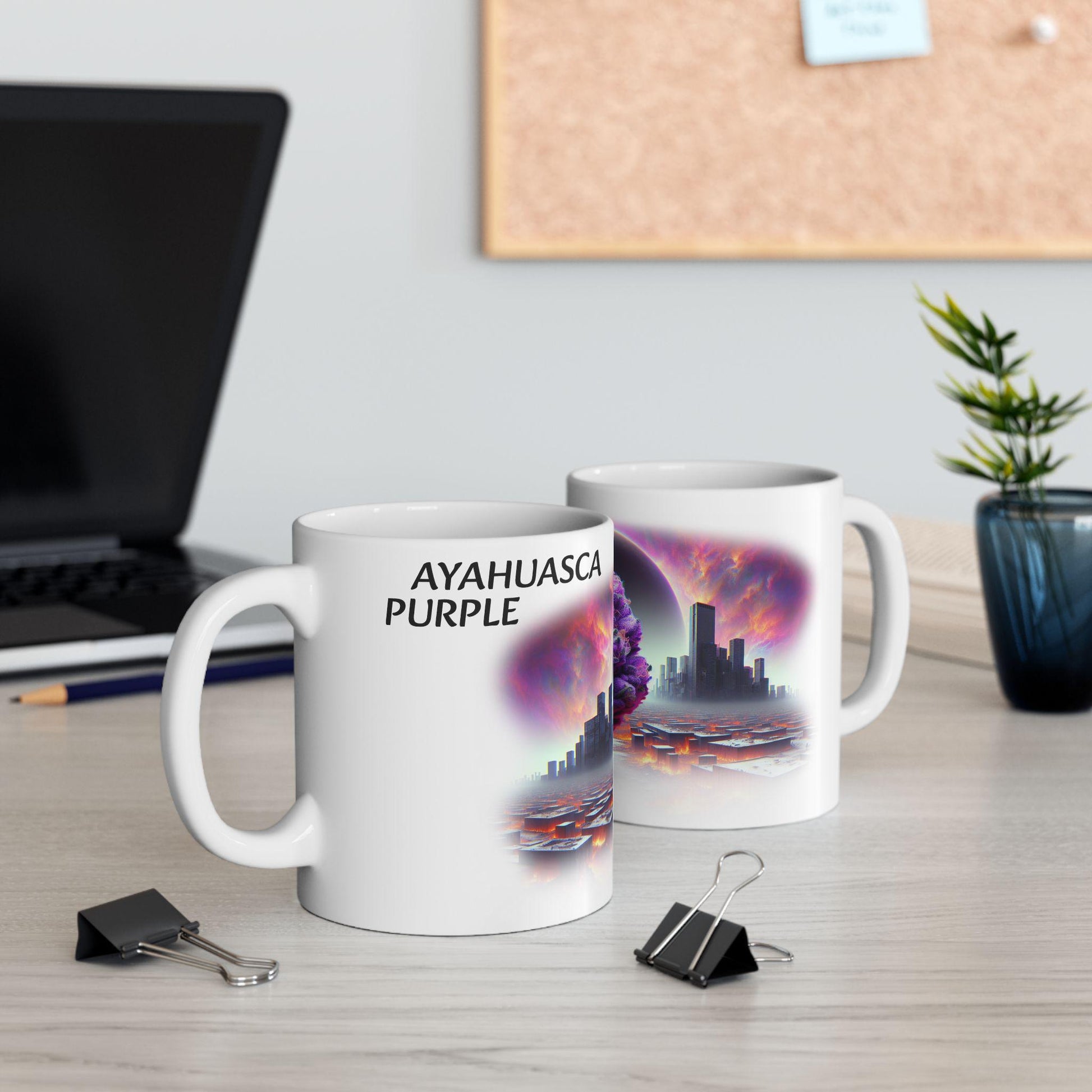 AYAHUASCA PURPLE - (11oz) Weed Strain Coffee Mugs - Perfect Stoner Gift, Weed Mug, Marijuana Gift; Wake and Bake Essentials; Cannabis Decor