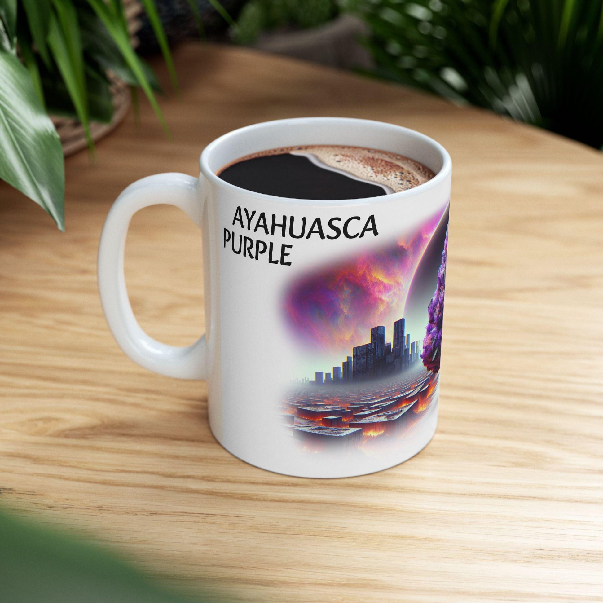 AYAHUASCA PURPLE - (11oz) Weed Strain Coffee Mugs - Perfect Stoner Gift, Weed Mug, Marijuana Gift; Wake and Bake Essentials; Cannabis Decor