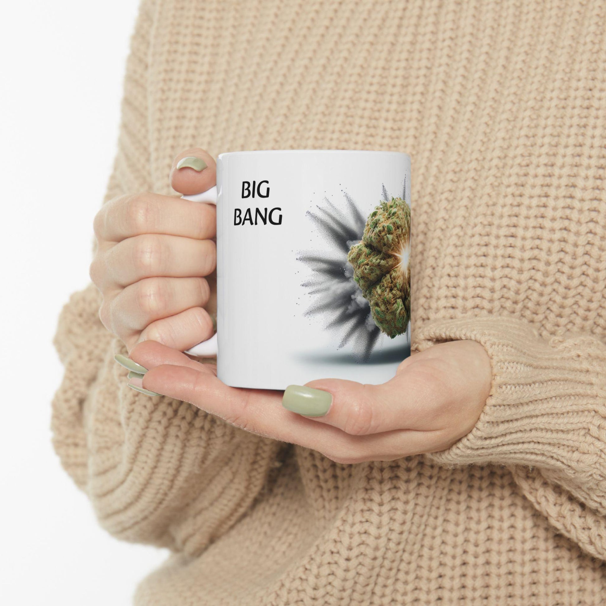 BIG BANG - (11oz) Weed Strain Coffee Mugs - Perfect Gift for Stoners, Weed Mug, Marijuana Gift; Wake and Bake Essentials; Cannabis Pot Decor
