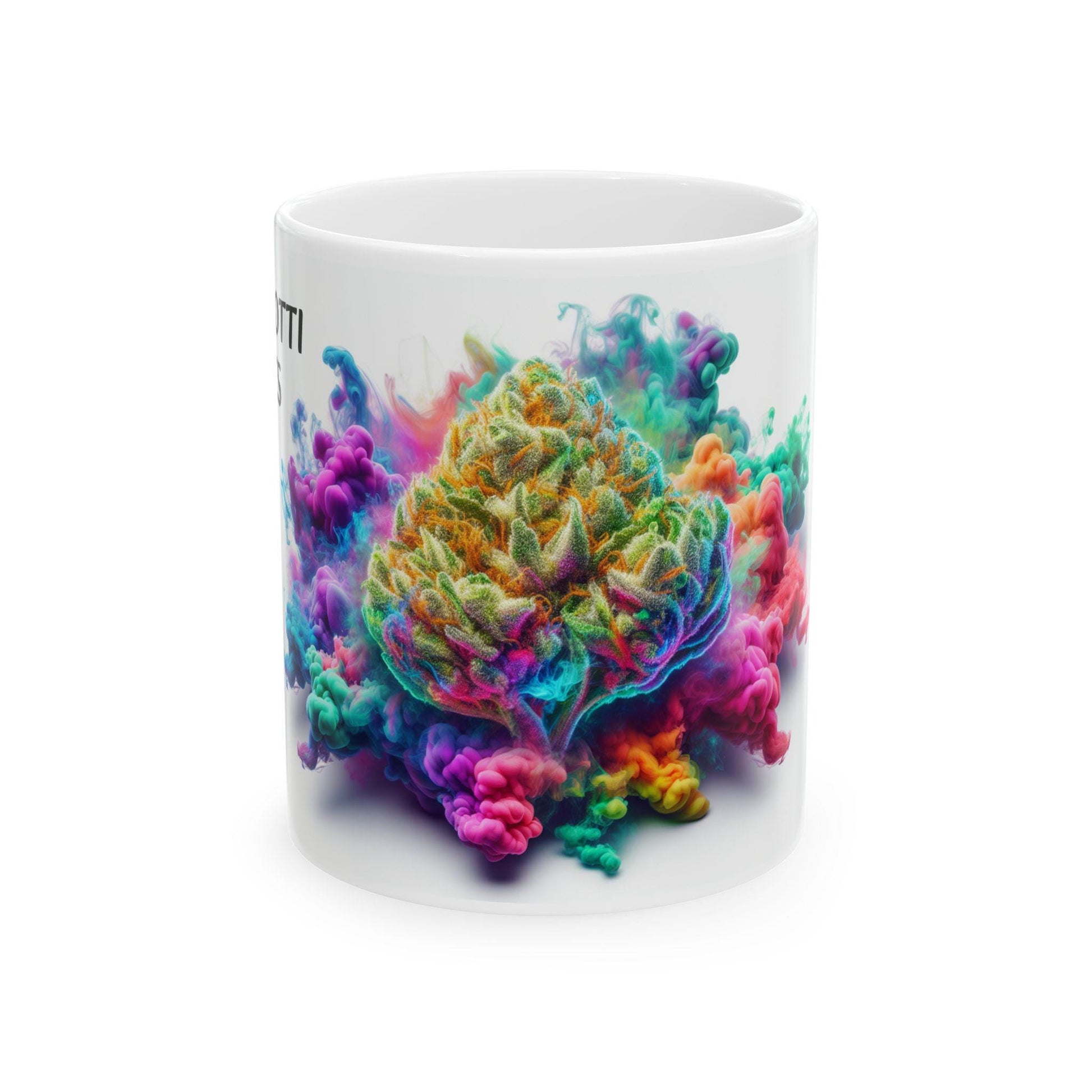 BISCOTTI ZKITTLES - (11oz) Weed Strain Coffee Mugs - Perfect Stoner Gift, Weed Mug, Marijuana Gift; Wake & Bake Essentials; Cannabis Decor