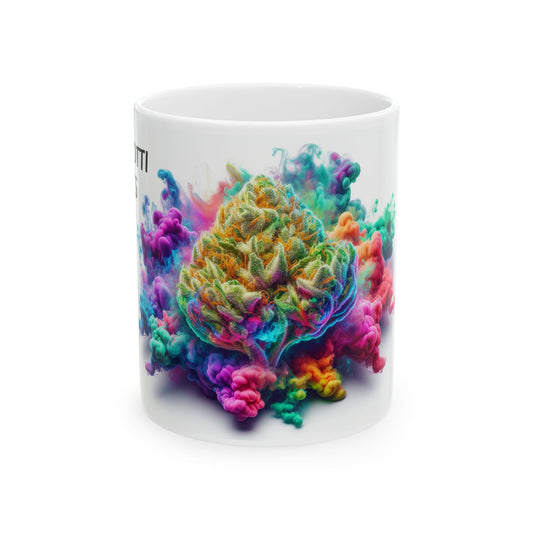 BISCOTTI ZKITTLES - (11oz) Weed Strain Coffee Mugs - Perfect Stoner Gift, Weed Mug, Marijuana Gift; Wake & Bake Essentials; Cannabis Decor