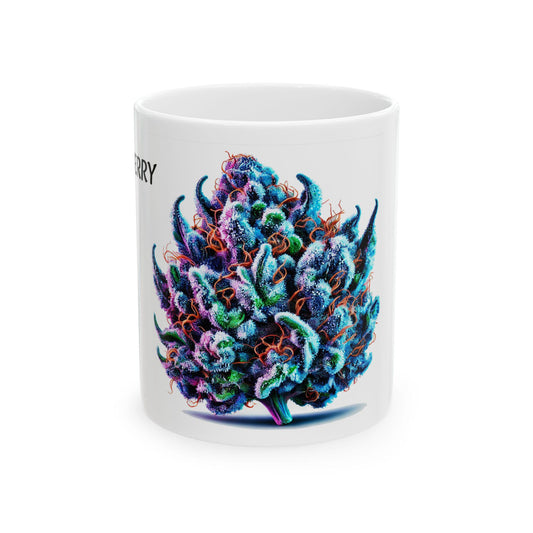 BOO BERRY - (11oz) Weed Strain Coffee Mugs - Perfect Gift for Stoners, Weed Mug, Marijuana Gift; Wake and Bake Essentials; Cannabis Decor