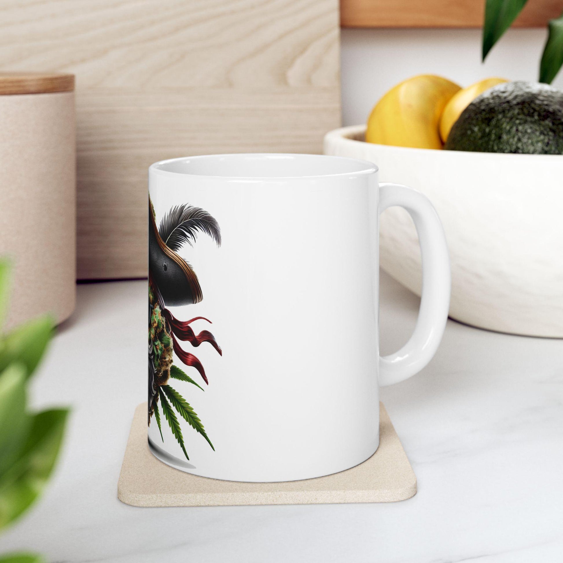 BLACKBEARD - (11oz) Weed Strain Coffee Mugs - Perfect Gift for Stoners, Weed Mug, Marijuana Gift; Wake & Bake Essentials; Cannabis Pot Decor