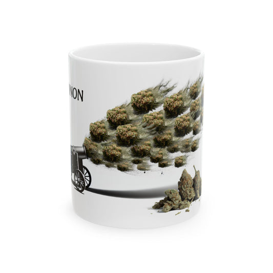 BUD CANNON - (11oz) Weed Strain Coffee Mugs - Perfect Gift for Stoners, Weed Mug, Marijuana Gift; Wake & Bake Essentials; Cannabis Pot Decor