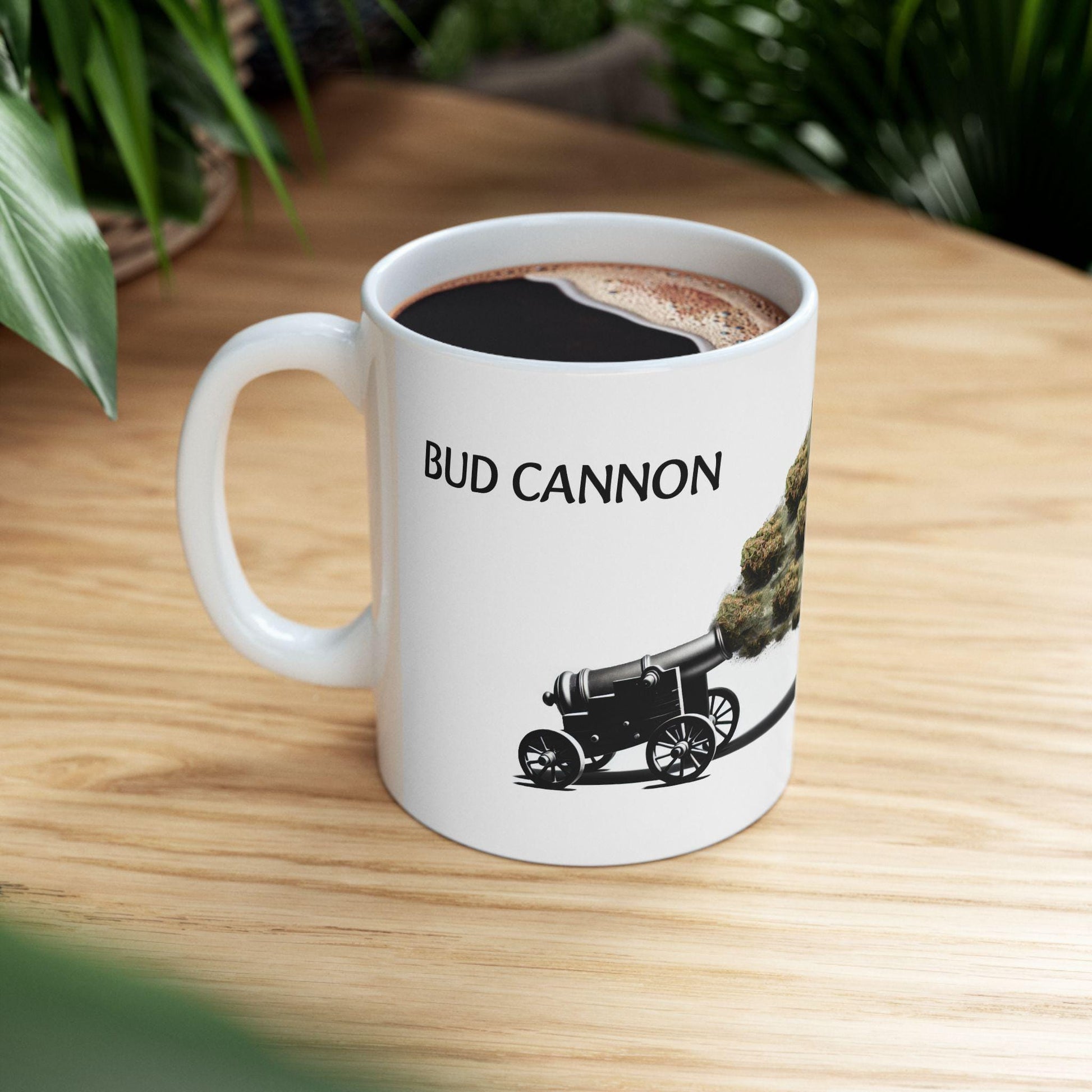 BUD CANNON - (11oz) Weed Strain Coffee Mugs - Perfect Gift for Stoners, Weed Mug, Marijuana Gift; Wake & Bake Essentials; Cannabis Pot Decor