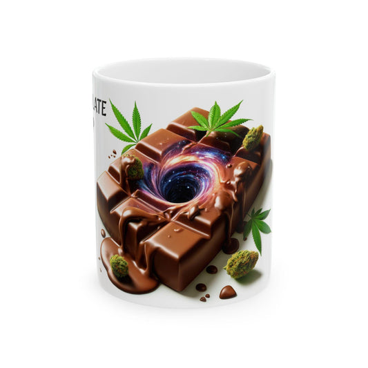 CHOCOLATE TRIP - (11oz) Weed Strain Coffee Mugs - Perfect Gift for Stoners, Weed Mug, Marijuana Gift; Wake & Bake Essentials; Cannabis Decor