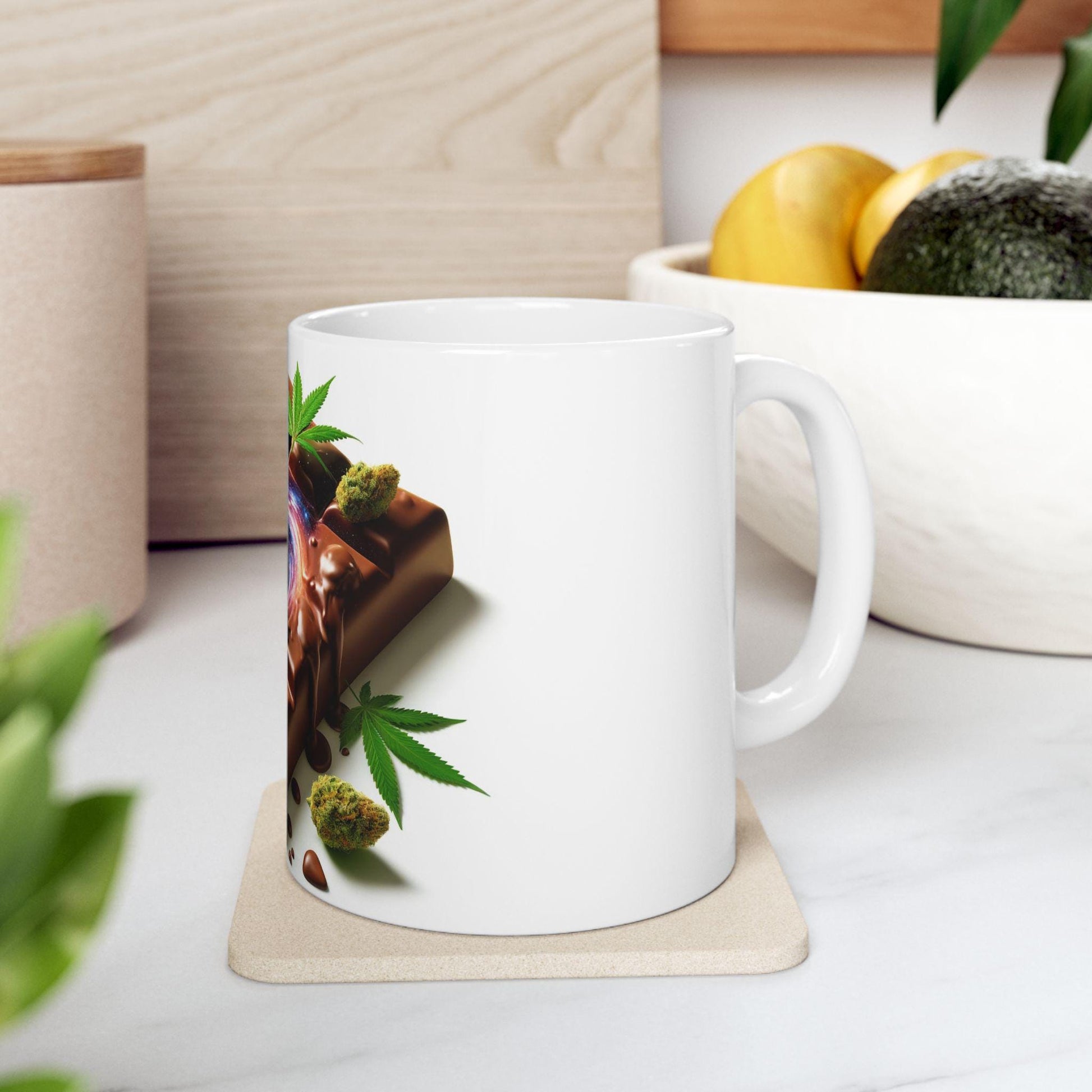 CHOCOLATE TRIP - (11oz) Weed Strain Coffee Mugs - Perfect Gift for Stoners, Weed Mug, Marijuana Gift; Wake & Bake Essentials; Cannabis Decor