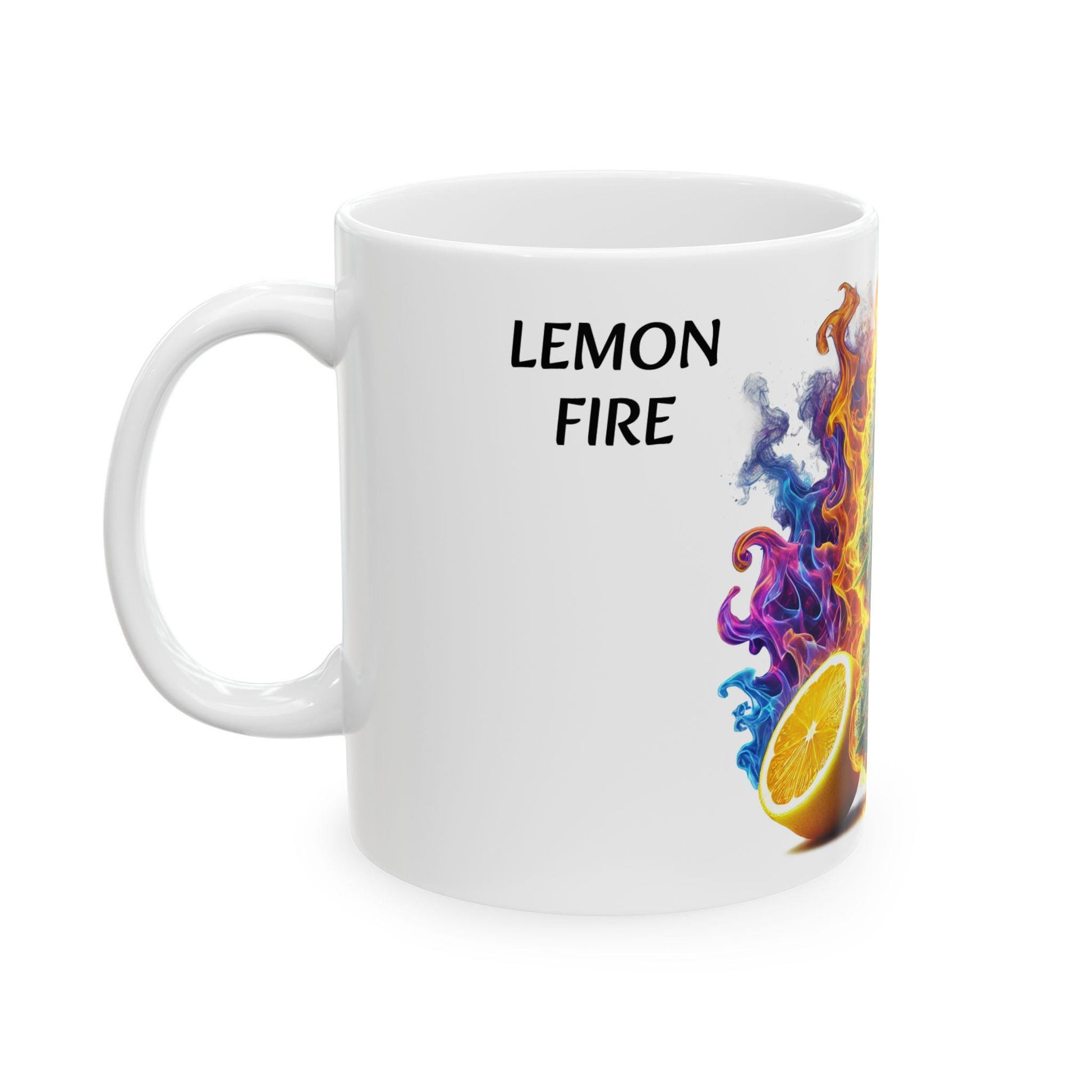 LEMON FIRE - (11oz) Weed Strain Coffee Mugs - Perfect Gift for Stoners, Weed Mug, Marijuana Gift; Wake and Bake Essentials; Cannabis Decor