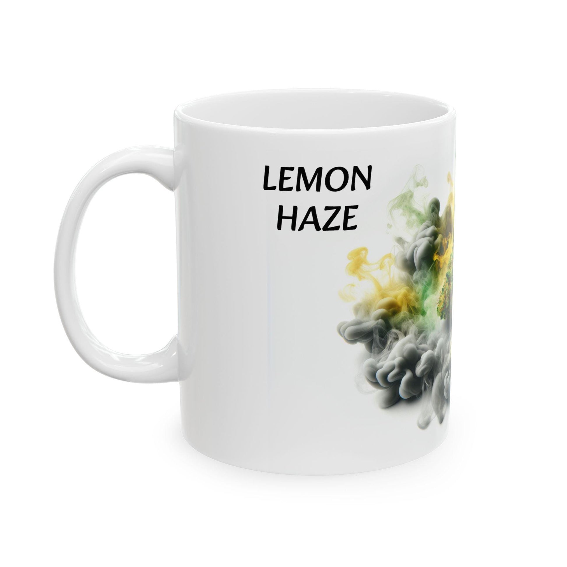 LEMON HAZE - (11oz) Weed Strain Coffee Mugs - Perfect Gift for Stoners, Weed Mug, Marijuana Gift; Wake and Bake Essentials; Cannabis Decor