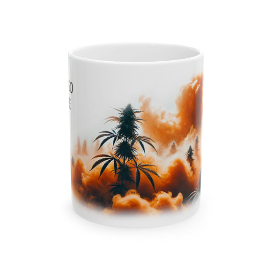 MANGO HAZE - (11oz) Weed Strain Coffee Mugs - Perfect Gift for Stoners, Weed Mug, Marijuana Gift; Wake and Bake Essentials; Cannabis Decor