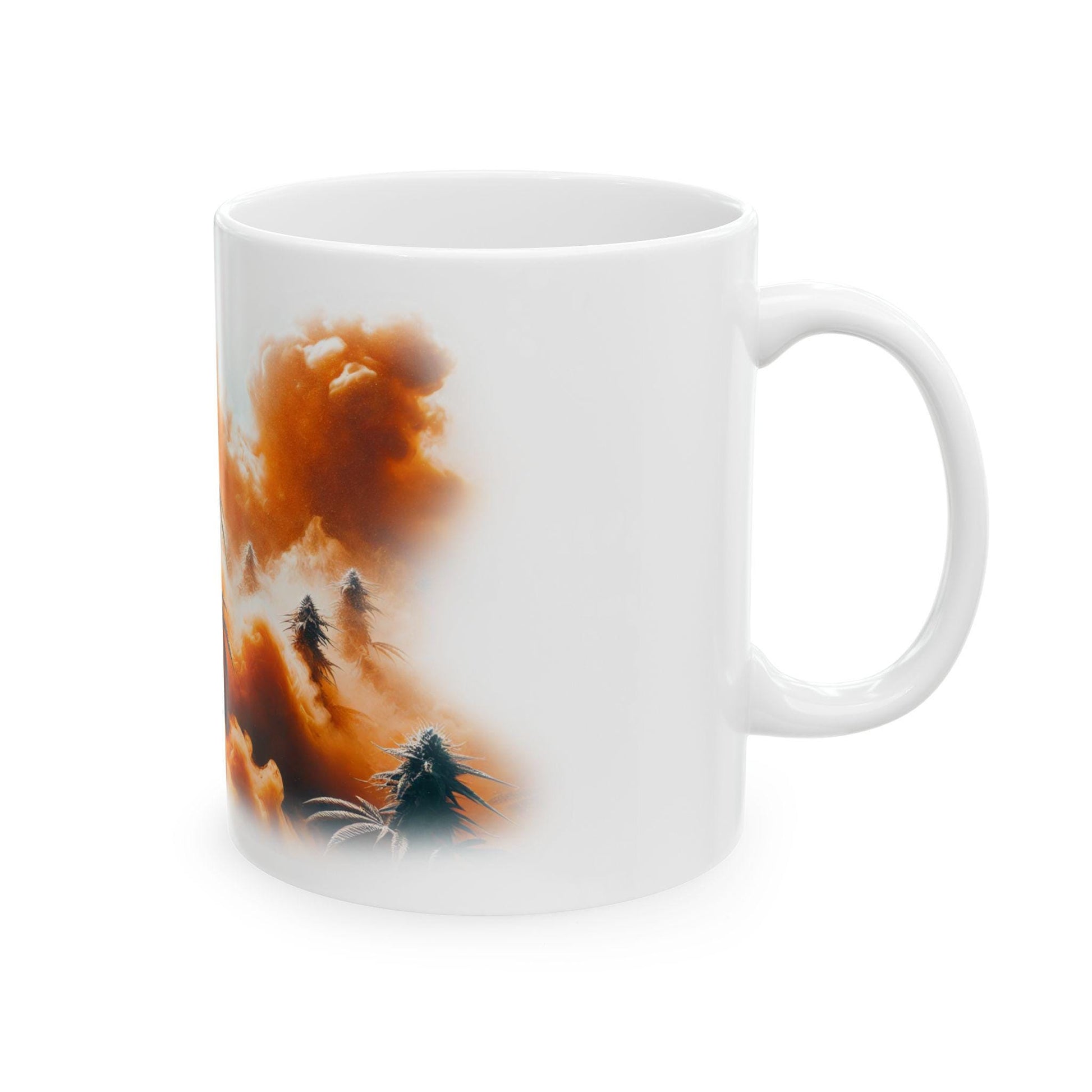 MANGO HAZE - (11oz) Weed Strain Coffee Mugs - Perfect Gift for Stoners, Weed Mug, Marijuana Gift; Wake and Bake Essentials; Cannabis Decor