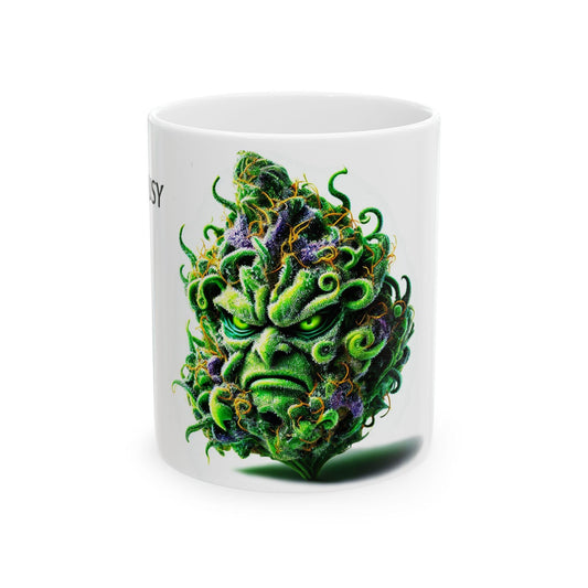 JEALOUSY - (11oz) Weed Strain Coffee Mugs - Perfect Gift for Stoners, Weed Mug, Marijuana Gift; Wake and Bake Essentials; Cannabis Decor