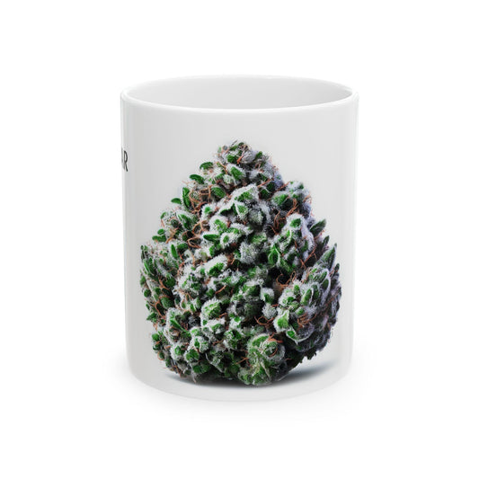 MAZAR - (11oz) Weed Strain Coffee Mugs - Perfect Gift for Stoners, Weed Mug, Marijuana Gift; Wake and Bake Essentials; Cannabis Pot Decor