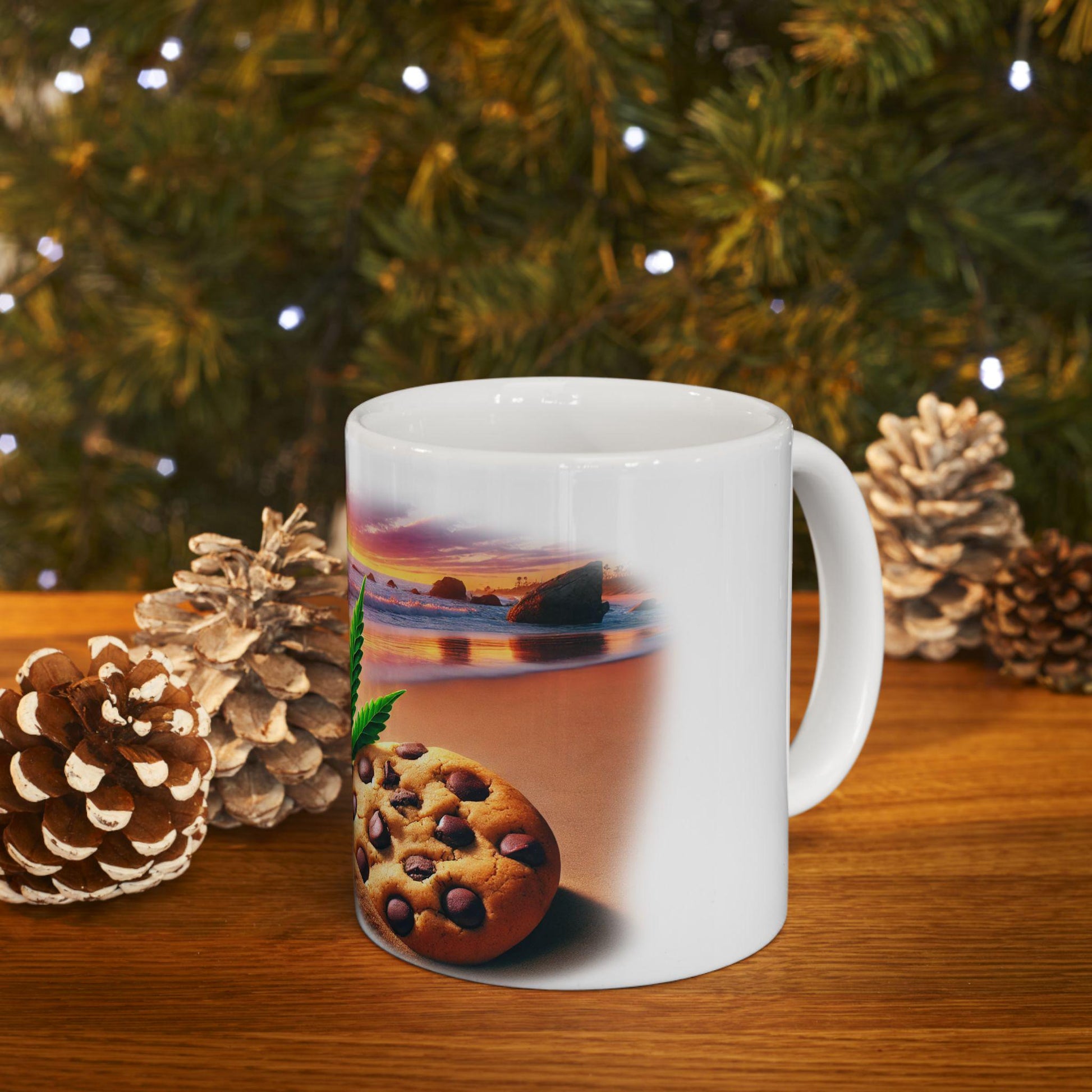 TROPICANA COOKIES - (11oz) Weed Strain Coffee Mugs - Stoner Gift, Weed Mug, Marijuana Gift; Wake and Bake Essentials; Cannabis Pot Decor