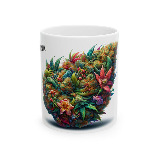 TROPICANA - (11oz) Weed Strain Coffee Mugs - Perfect Stoner Gift, Weed Mug, Marijuana Gift; Wake and Bake Essentials; Cannabis Pot Decor