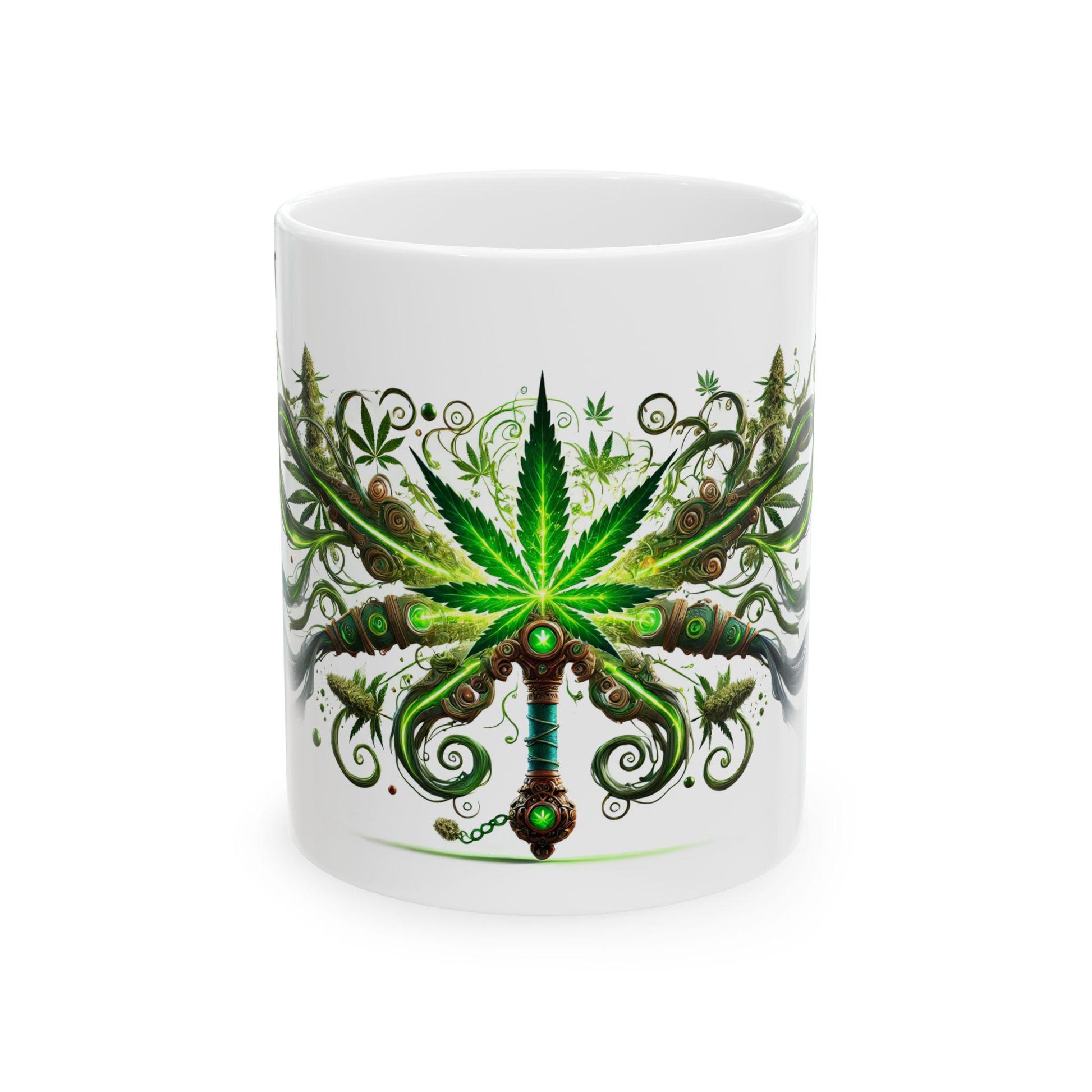SECRET WEAPON - (11oz) Weed Strain Coffee Mugs - Stoner Gift, Weed Mug, Marijuana Gift; Wake and Bake Essentials; Cannabis Pot Decor