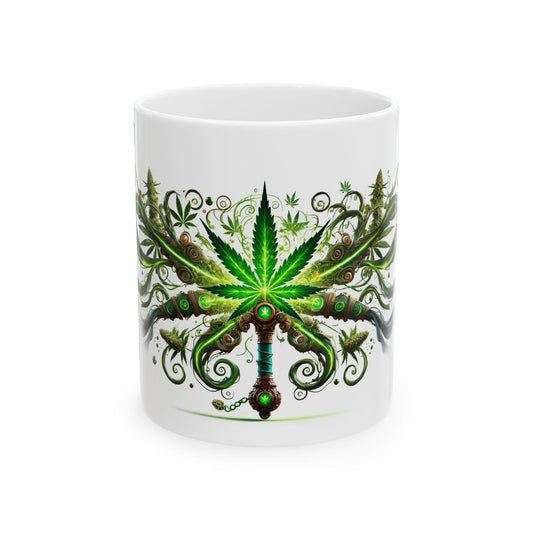 SECRET WEAPON - (11oz) Weed Strain Coffee Mugs - Stoner Gift, Weed Mug, Marijuana Gift; Wake and Bake Essentials; Cannabis Pot Decor