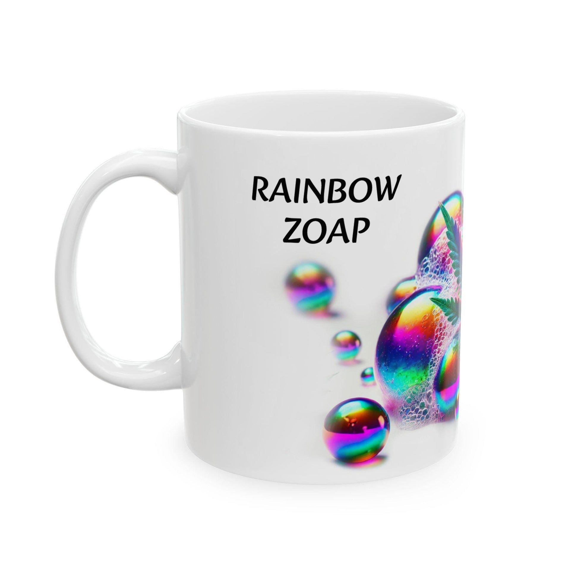 RAINBOW ZOAP - (11oz) Weed Strain Coffee Mugs - Stoner Gift, Weed Mug, Marijuana Gift; Wake and Bake Essentials; Cannabis Pot Decor