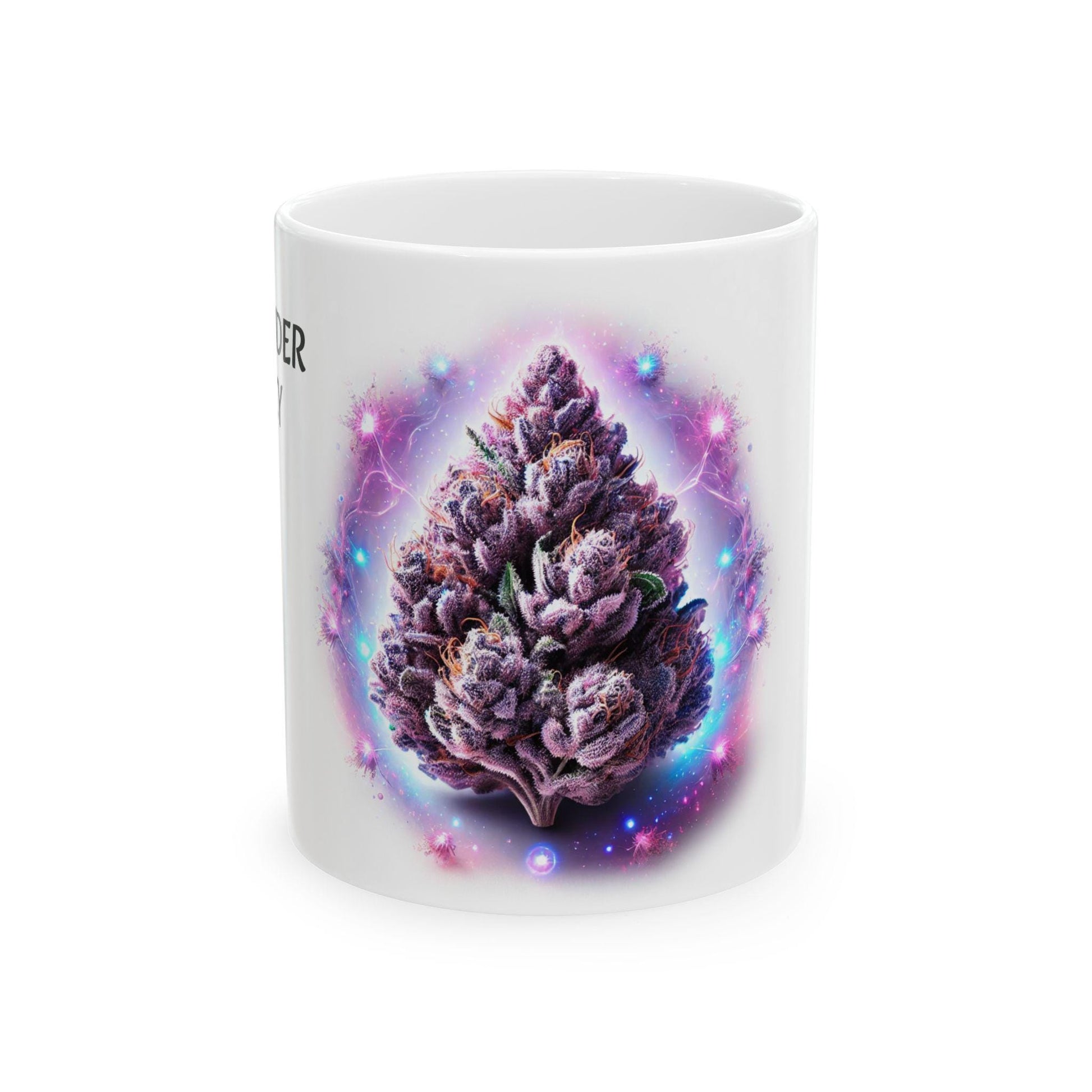 LAVENDER LUCY - (11oz) Weed Strain Coffee Mugs - Stoner Gift, Weed Mug, Marijuana Gift; Wake and Bake Essentials; Cannabis Pot Decor