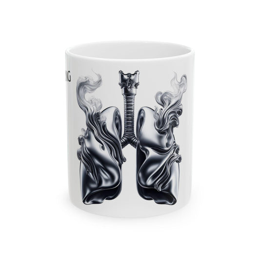 IRON LUNG - (11oz) Weed Strain Coffee Mugs - Good Gift for Stoners, Weed Mug, Marijuana Gift; Wake and Bake Essentials; Cannabis Pot Decor
