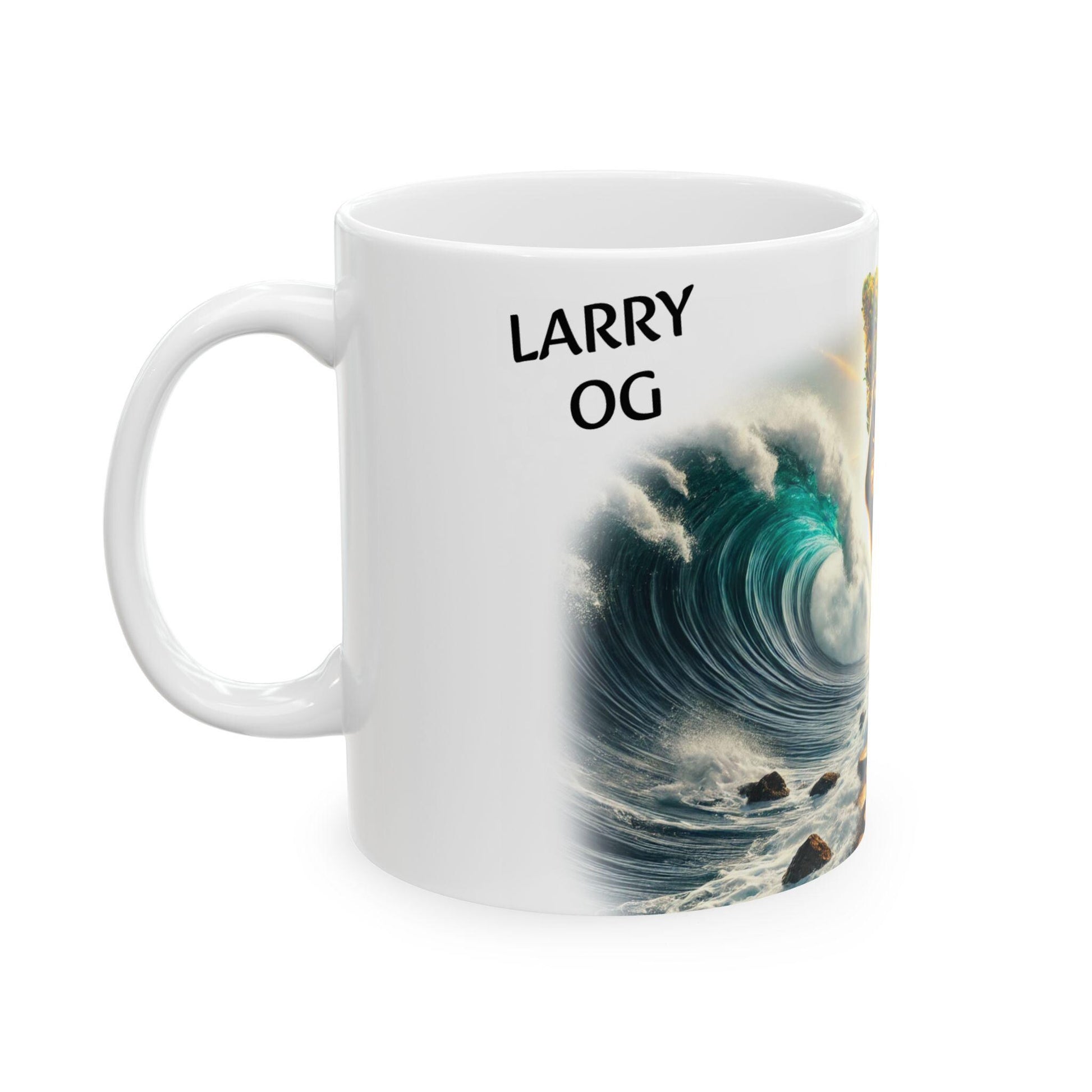 LARRY OG - (11oz) Weed Strain Coffee Mugs - Perfect Gift for Stoners, Weed Mug, Marijuana Gift; Wake and Bake Essentials; Cannabis Pot Decor