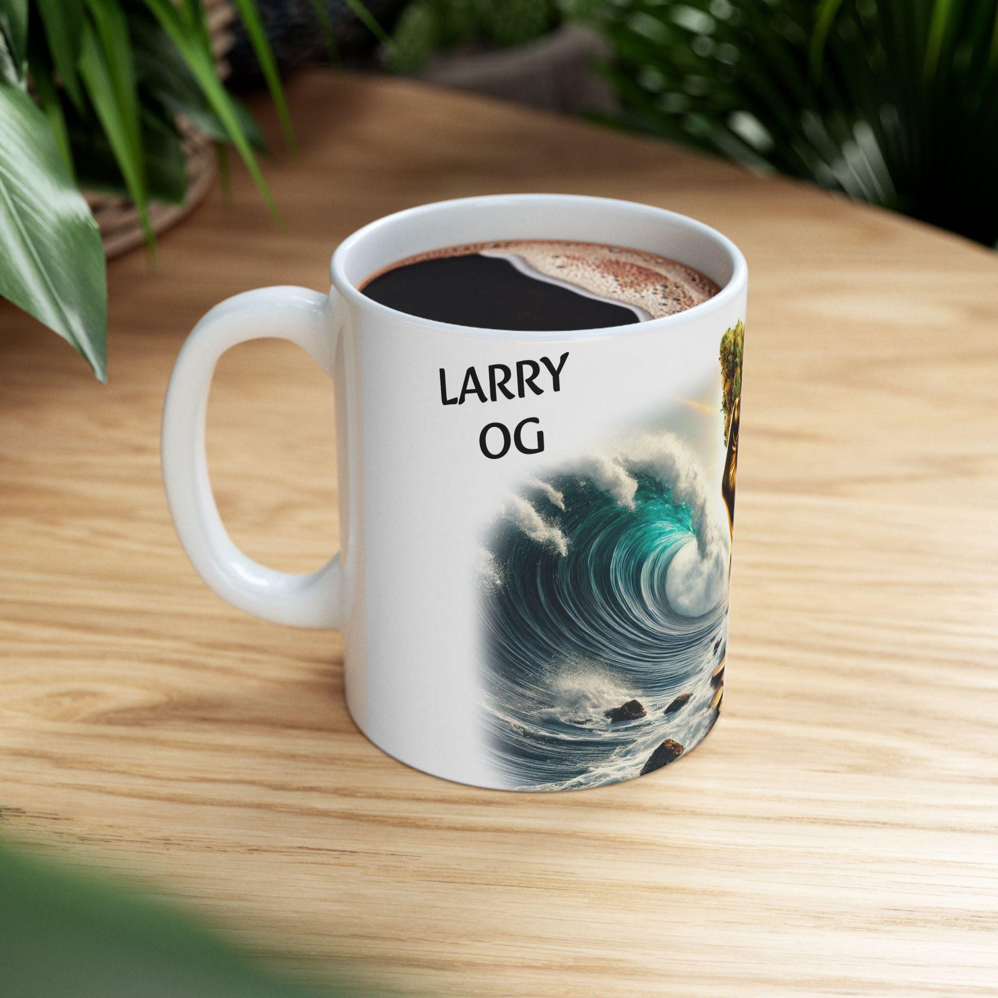 LARRY OG - (11oz) Weed Strain Coffee Mugs - Perfect Gift for Stoners, Weed Mug, Marijuana Gift; Wake and Bake Essentials; Cannabis Pot Decor